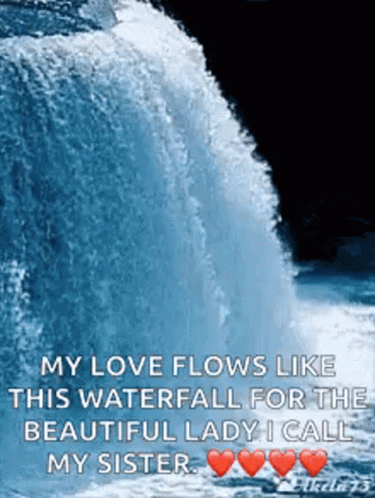 Water Waterfall GIF - Water Waterfall Love You GIFs