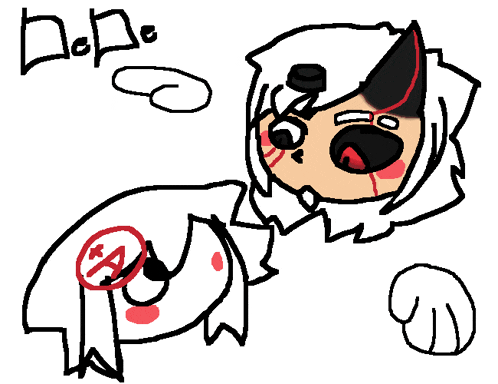 a drawing of a person with a red circle on their butt that says dodo
