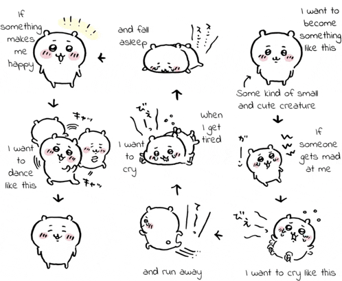 a black and white drawing of a bear with the words i want to cry like this