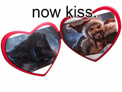 Now Kiss Udyr And Draven GIF - Now Kiss Udyr And Draven Draven GIFs