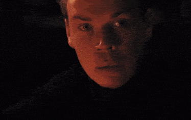 a close up of a man 's face with the words for science below him