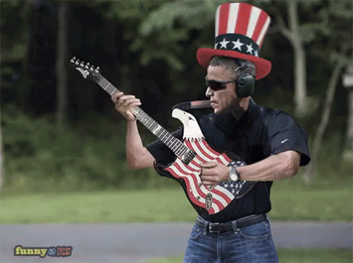 Obama? GIF - Obama Funnyordie Guitar GIFs