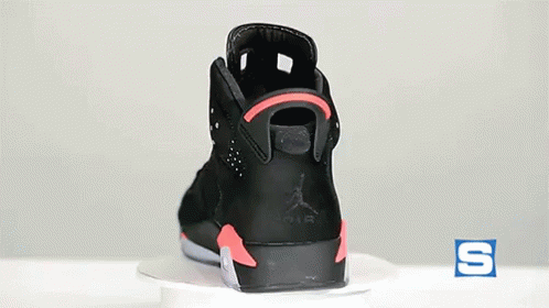 Jordan Vi Infrared (2014 Retro) GIF - Shoes Air Jordan Air Jordan6 GIFs