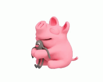 Pig Hug GIF - Pig Hug Snuggle GIFs