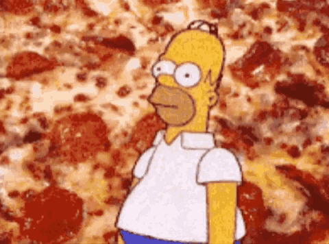 Homer Simpson Pizza Disappear GIF - Homer Simpson Pizza Disappear GIFs