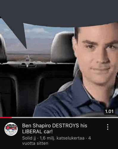 ben shapiro destroys his liberal car in a video on youtube