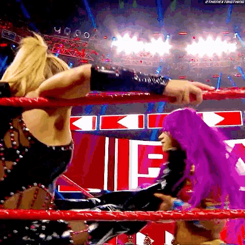 Sasha Banks Double Knees GIF - Sasha Banks Double Knees Natalya GIFs