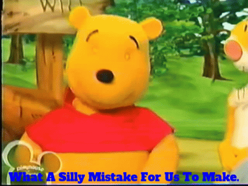The Book Of Pooh What A Silly Mistake For Us To Make GIF - The Book Of Pooh What A Silly Mistake For Us To Make Silly Mistake GIFs