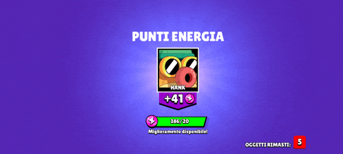 a screenshot of a game that says punti energia on the top