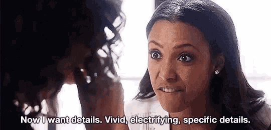 Evelyn Sanders I Want Details GIF