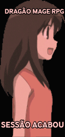 a cartoon of a girl with the words dragao mage rpg