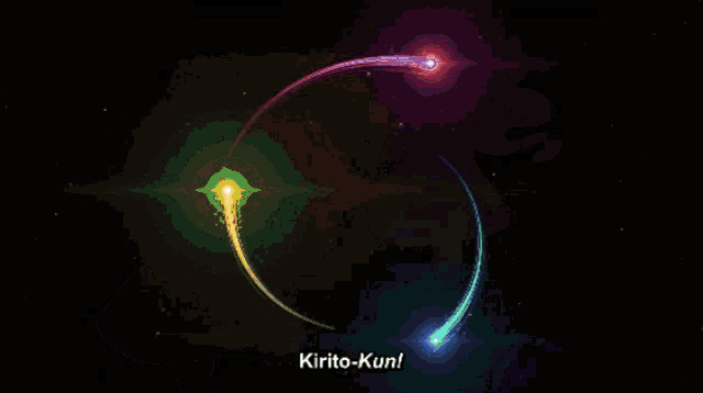 a computer generated image of a rainbow colored light beam
