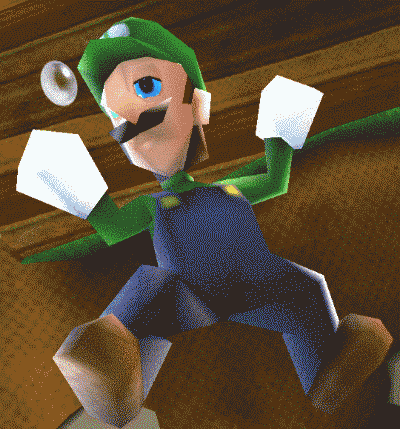 Luigi Mario Galaxy GIF - Luigi Mario Galaxy Scared Luigi GIFs