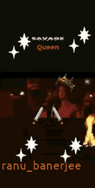 a poster for savage queen shows a woman in a crown