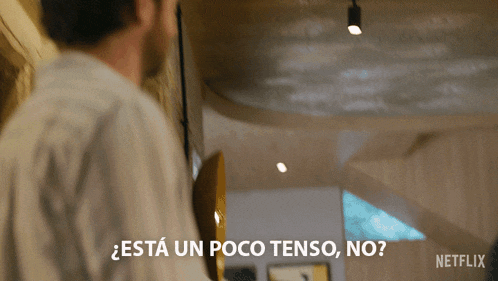 a netflix ad shows a man talking to someone
