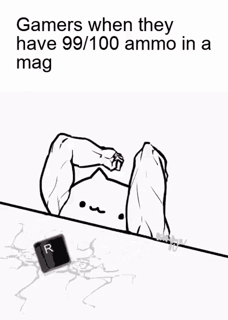 a black and white drawing of a cat holding a r key