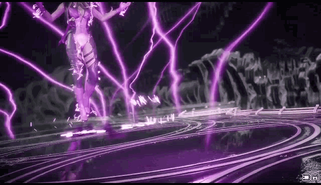 Purple Lightning Magic GIF - Purple Lightning Magic GIFs