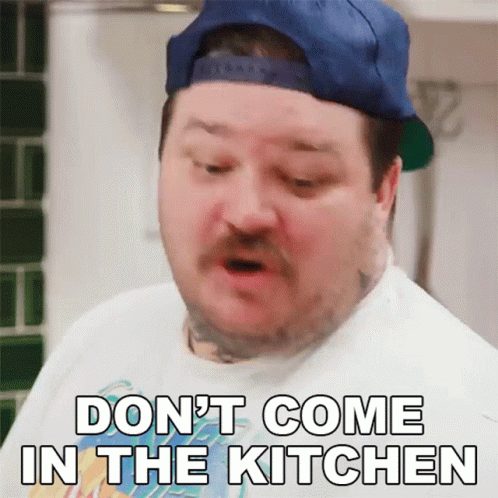 Dont Come In The Kitchen Matty Matheson GIF - Dont Come In The Kitchen Matty Matheson Worlds Greatest Chicken Soup GIFs