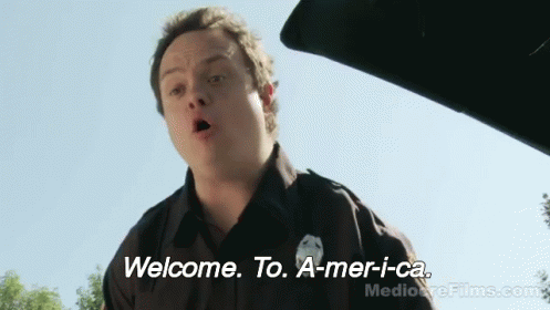 Hey, A Foreigner! GIF - Funny Redtarded Police Man Foreigner GIFs