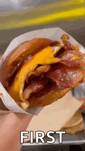 Bacon And Egg Sandwich Breakfast GIF - Bacon And Egg Sandwich Breakfast Sandwich GIFs