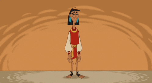 a cartoon character from the emperor 's new groove is smiling