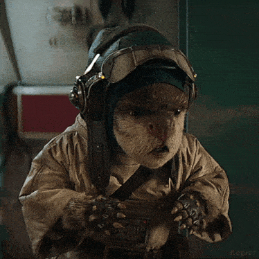 an otter wearing a helmet and goggles with kepler written on the bottom of the image