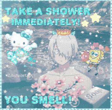 take a shower immediately you smell