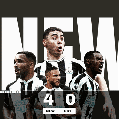 an advertisement for newcastle united shows a group of soccer players and says new 40 cry