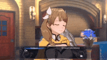 a video game character named goldmary is talking to another character
