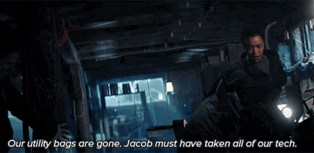 Our Utility Bags Are Gone Jacob Must Have Taken All Our Tech To Prove His Case To The Others No Doubt GIF - Our Utility Bags Are Gone Jacob Must Have Taken All Our Tech To Prove His Case To The Others No Doubt Michael Burnham GIFs