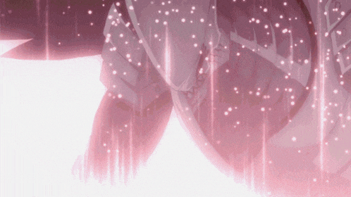 a close up of a pink background with a few white dots on it