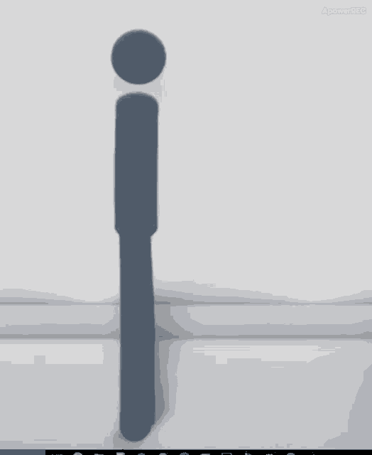 a computer screen shows a silhouette of a person kneeling