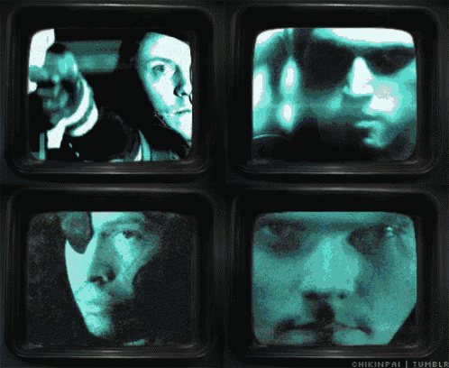 four images of a man 's face are displayed on a screen with the url chikinpai tumblr