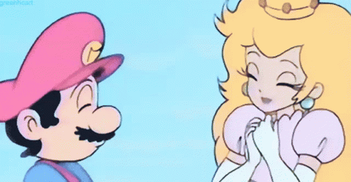 Super Mario Princess Peach GIF - Super Mario Princess Peach Kiss GIFs