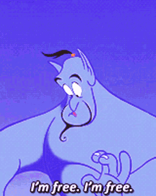 Aladdin Genie GIF - Aladdin Genie Im Free GIFs