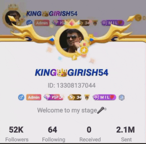 a king girihsh54 advertisement with a picture of a man