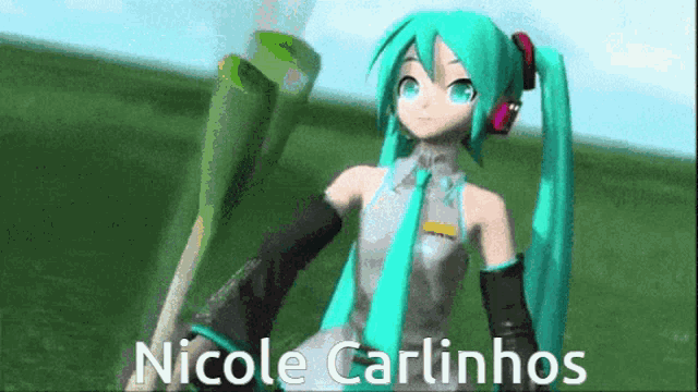 nicole carlinhos is the name of the anime character in this video