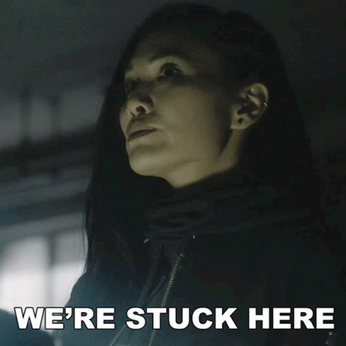 Were Stuck Here Violet GIF