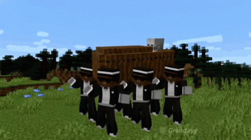 Grandayy Coffin Dance GIF - Grandayy Coffin Dance Minecraft GIFs