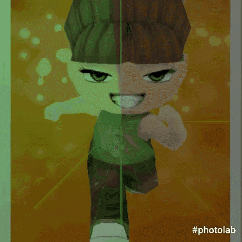 a picture of a cartoon character with #photolab on the bottom