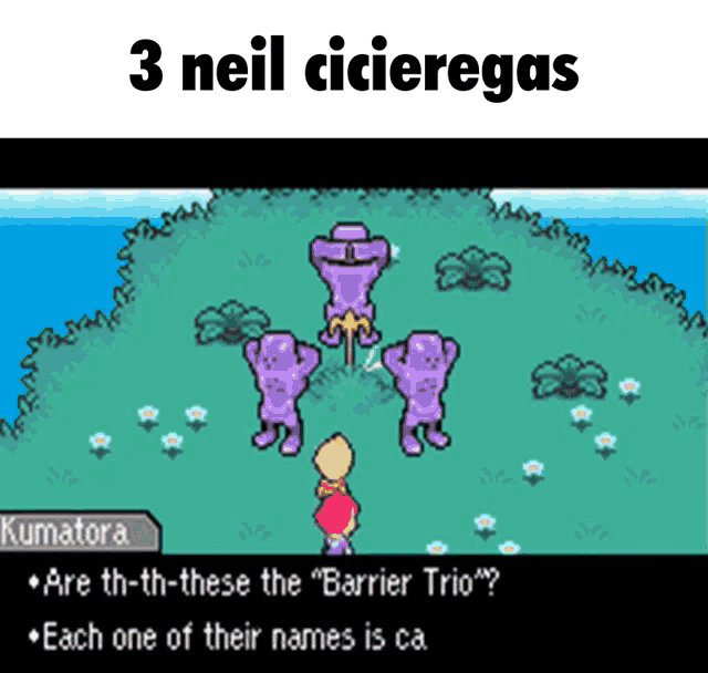a screenshot of a video game with the words 3 neil ciciregas above it
