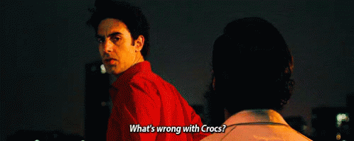 What'S Wrong With Crocs? GIF - Whats Wrong With Crocs Crocs Roof Top GIFs