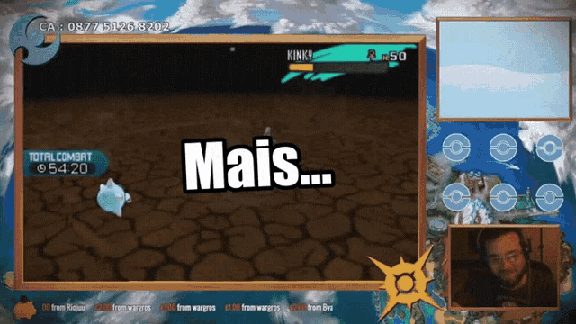 a screenshot of a video game with the words mais on the screen