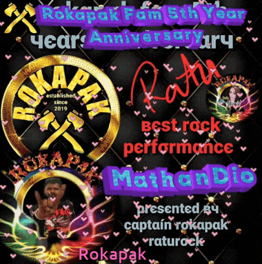 a poster that says rokapak fam 5th year year anniversary jury