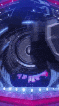 a purple and blue circle with the word ' i 'm ' written on it
