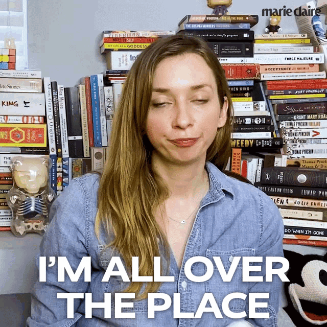 Im All Over The Place Lauren Lapkus GIF - Im All Over The Place Lauren Lapkus Marie Claire GIFs