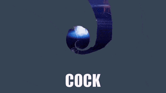 a silhouette of a person with the word cock written on it