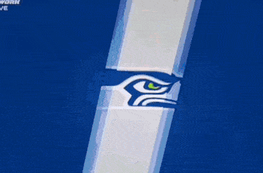 a seattle seahawks logo is displayed on a white background