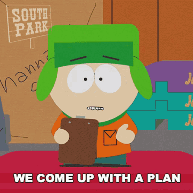 We Come Up With A Plan Kyle Broflovski GIF - We Come Up With A Plan Kyle Broflovski South Park GIFs