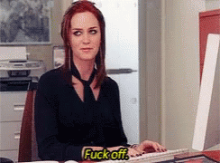 Fuck Off Emily Blunt GIF - Fuck Off Emily Blunt Piss Off GIFs